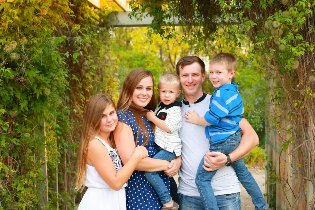 family outdoor fall portrait