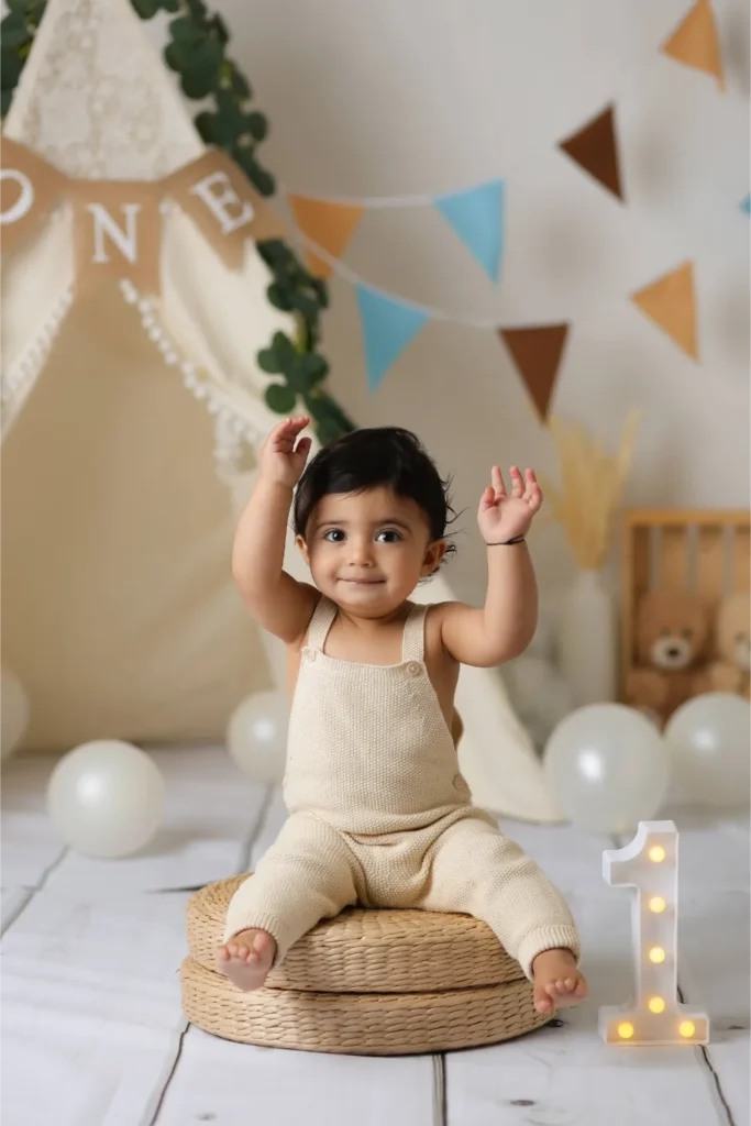 baby boy first birthday boho decor