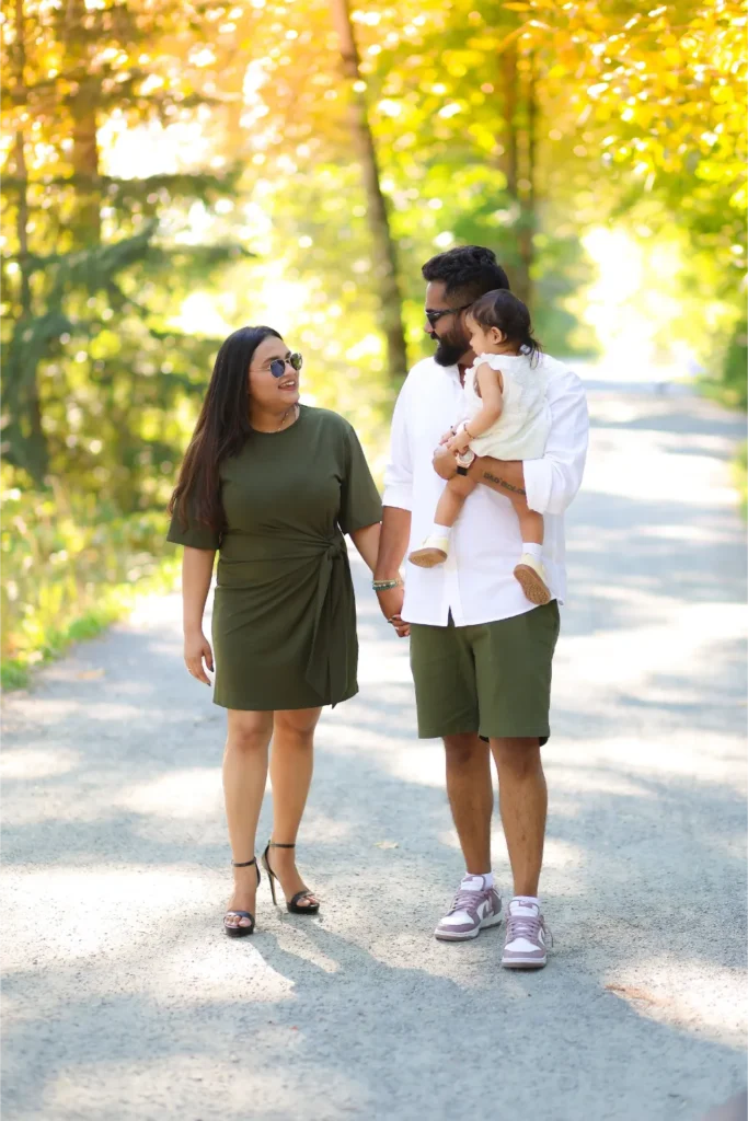 couple walking fall session