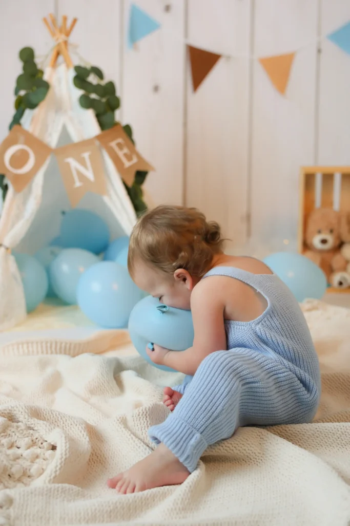 baby boy blue balloon