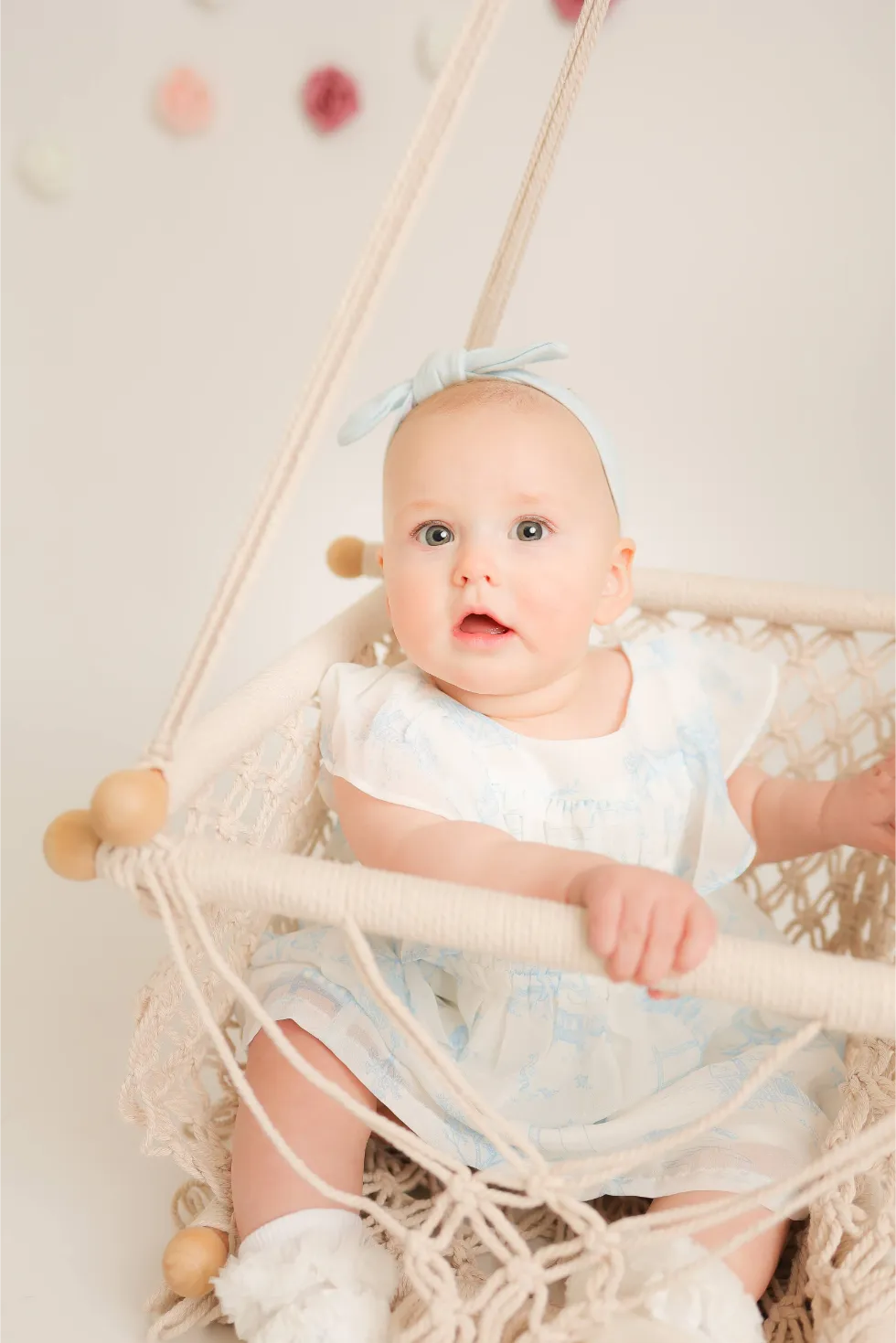 Baby In Macrame Swing Chair, photo 4