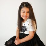 Girl Black Outfit Birthday Close Up, photo 1