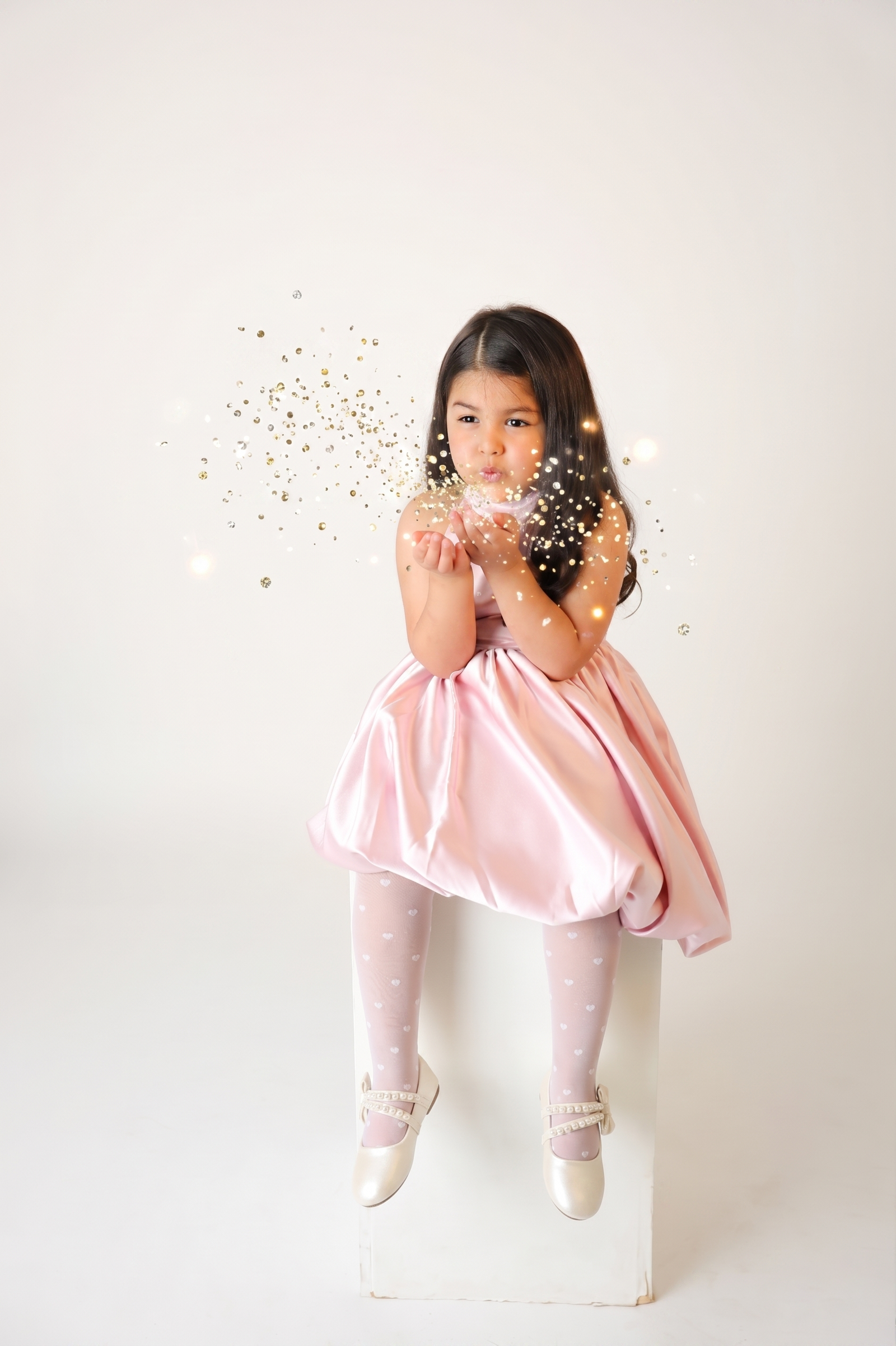Girl Pink Dress Birthday Confetti, photo 5
