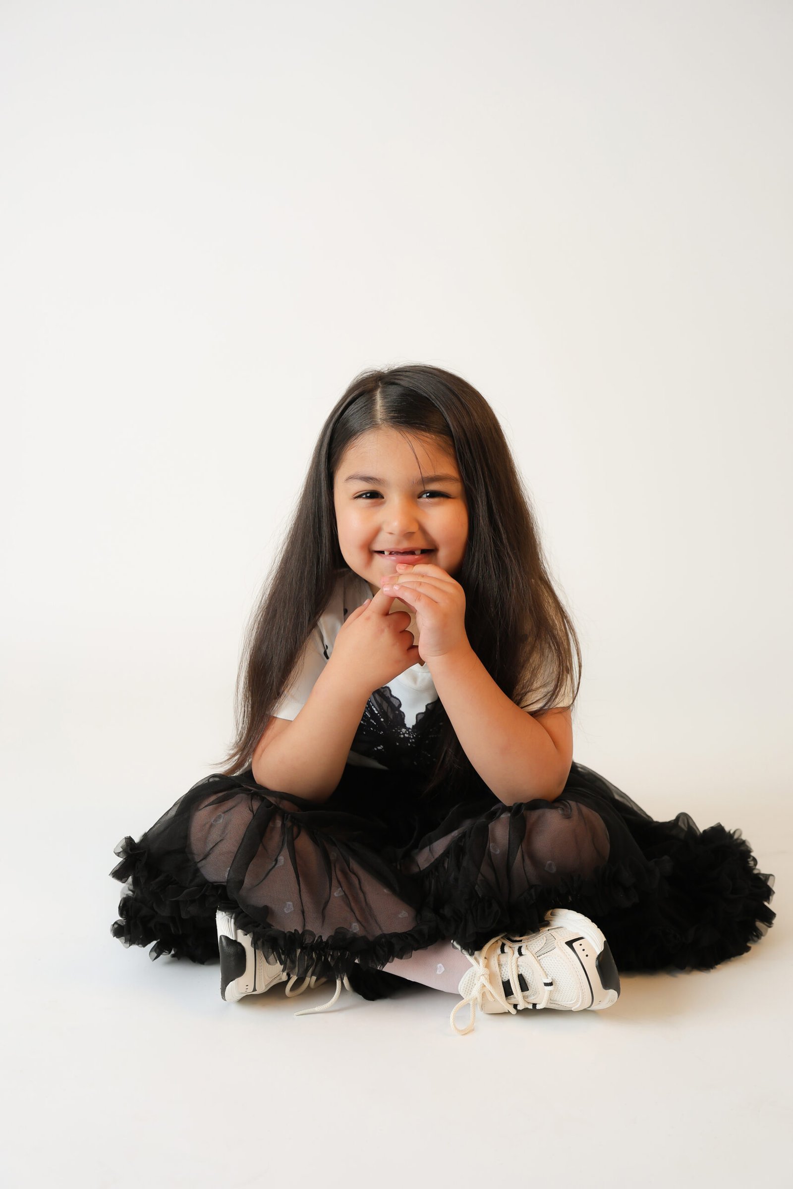 Girl Seated Fifth Birthday Studio Portrait, photo 7