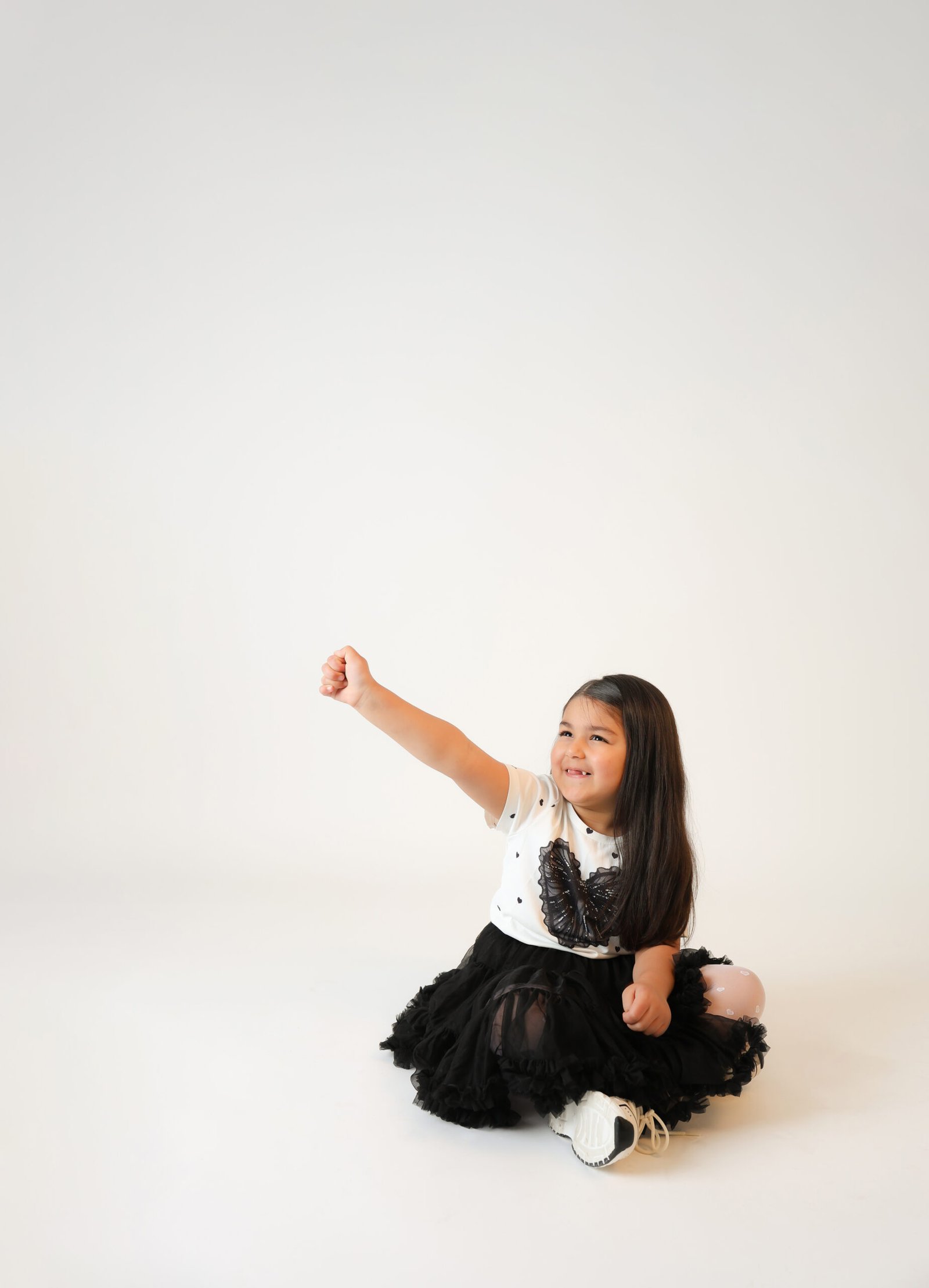 Playful Fifth Birthday Studio Portrait, photo 10