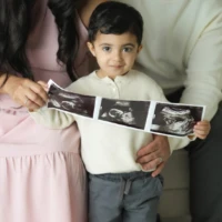 family ultrasound announcement studio portrait family ultrasound announcement studio portrait