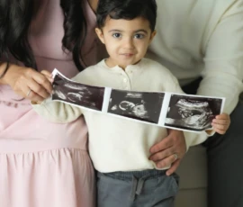 family ultrasound announcement studio portrait family ultrasound announcement studio portrait