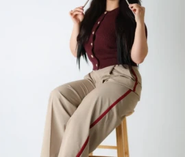 woman sitting stool modern branding session